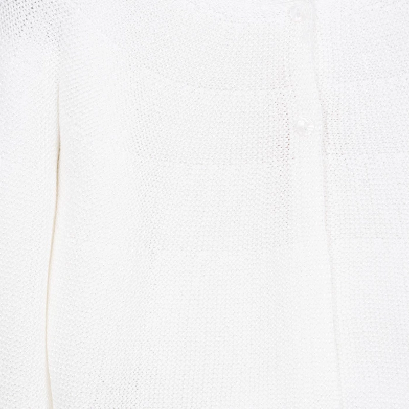 CHALECO NIÑA CON BOTONES BLANCO PILLIN - 3