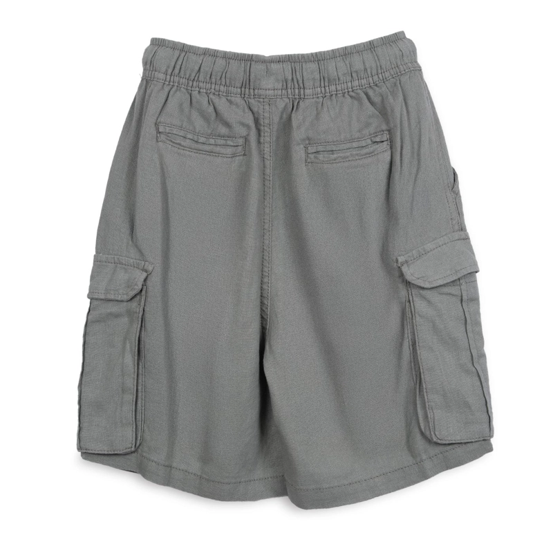BERMUDA NIÑO CARGO CINTURA AJUSTABLE VERDE PILLIN - 2