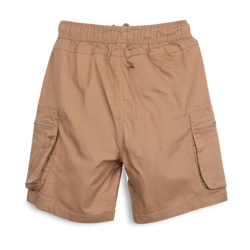 BERMUDA NIÑO CARGO CINTURA AJUSTABLE CAFE  PILLIN - 2