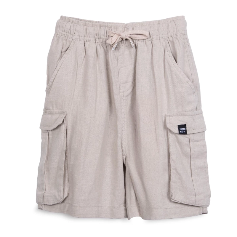 BERMUDA NIÑO CARGO CINTURA AJUSTABLE ARENA PILLIN - 1