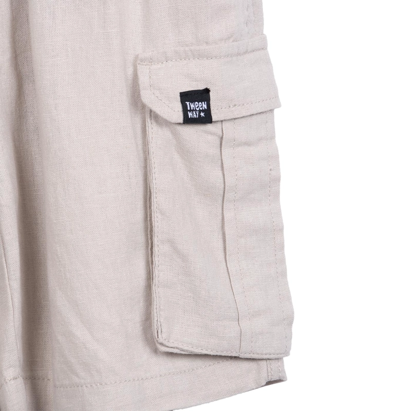 BERMUDA NIÑO CARGO CINTURA AJUSTABLE ARENA PILLIN - 3
