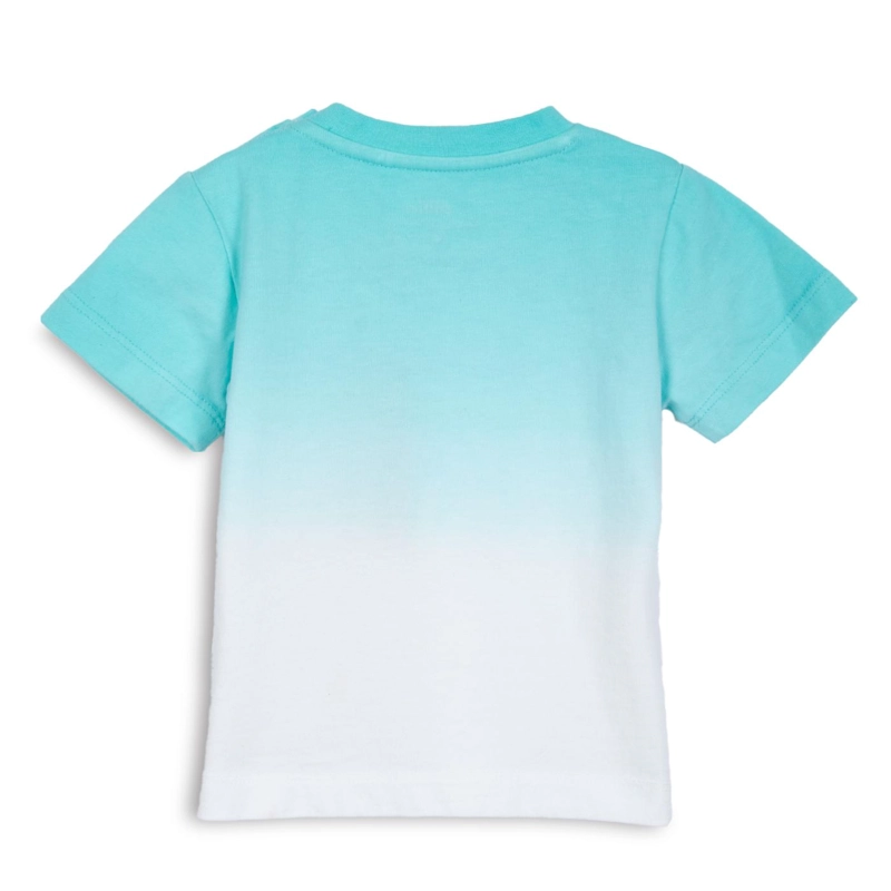 POLERA BEBE  NIÑO MANGA CORTA ESTAMPADO PLAYERO TIE-DYE MENTA PILLIN - 2