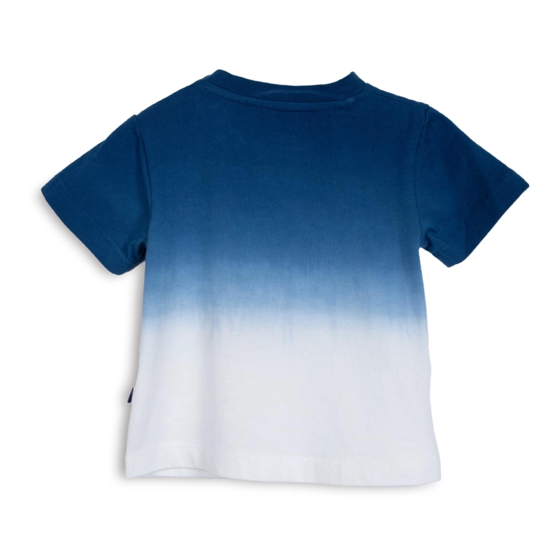 POLERA BEBE  NIÑO MANGA CORTA ESTAMPADO PLAYERO TIE-DYE AZUL PILLIN - 2