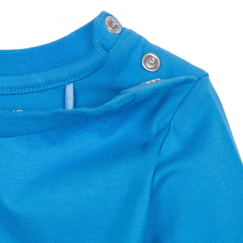 POLERA BEBE  NIÑO MANGA LARGA ESTAMPADO COCODRILO AZULINO PILLIN - 4