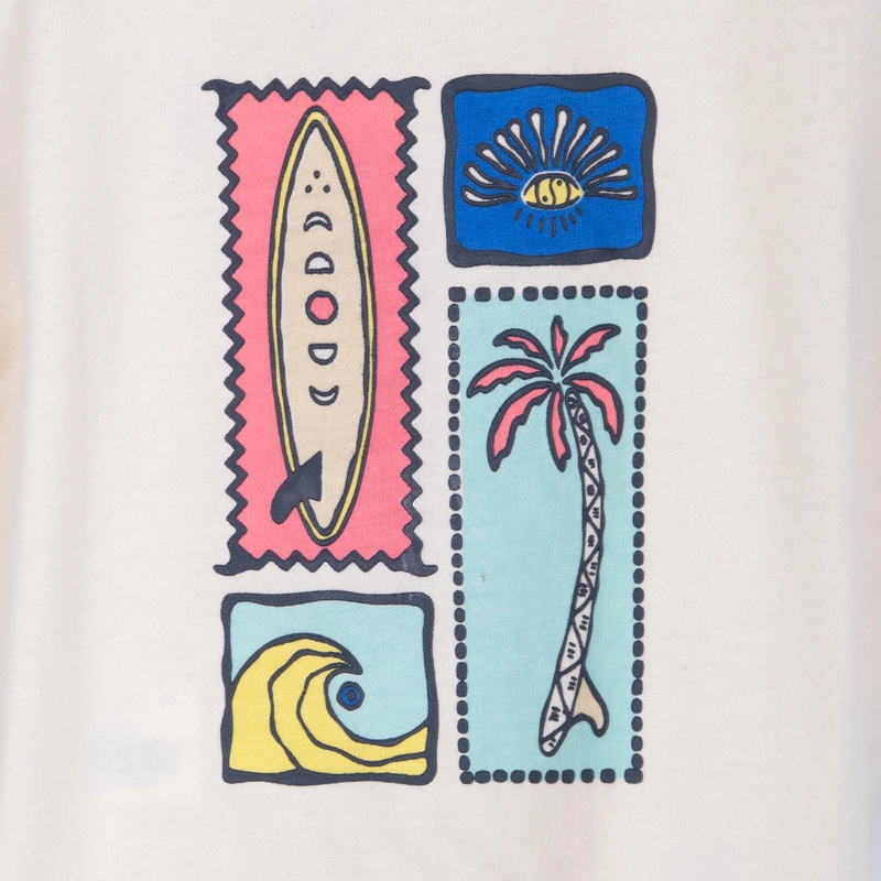 POLERA BEBE  NIÑO MANGA CORTA ESTAMPADO PLAYERO CRUDO PILLIN - 4