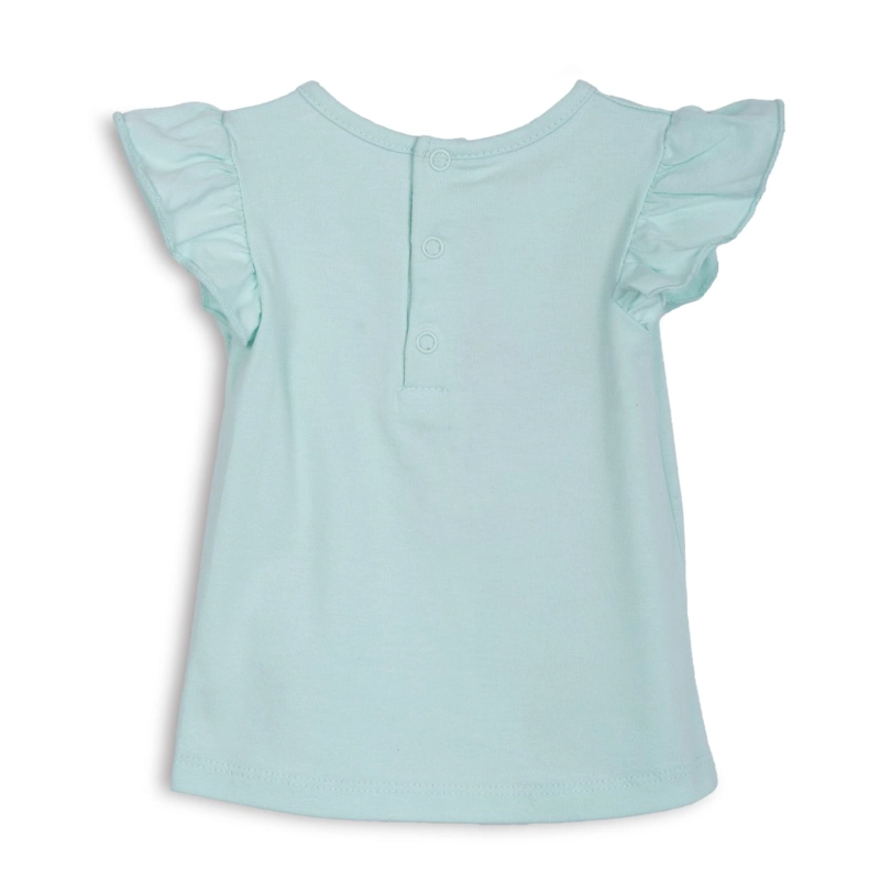 POLERA BEBE  NIÑA MANGA CORTA GATITOS SIRENA MENTA PILLIN - 2