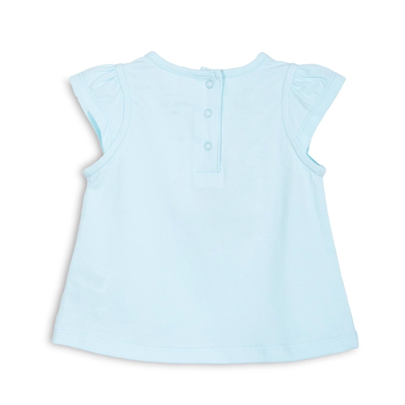 POLERA BEBE  NIÑA MANGA CORTA ESTAMPADO PAJARITO AQUA PILLIN - 2