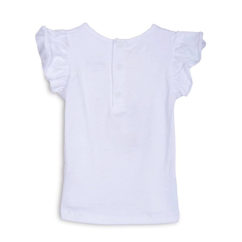 POLERA BEBE  NIÑA MANGA CORTA MANGA ESTRELLA DE MAR BLANCO PILLIN - 2