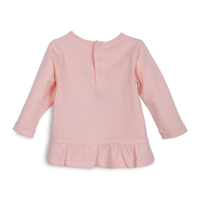 POLERA BEBE  NIÑA MANGA LARGA MARIPOSAS DAMASCO PILLIN - 2