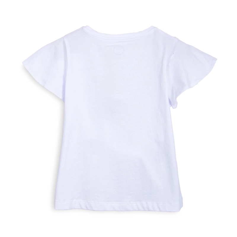 POLERA NIÑA MANGA CORTA LENTEJUELAS CANGREJO BLANCO PILLIN - 2