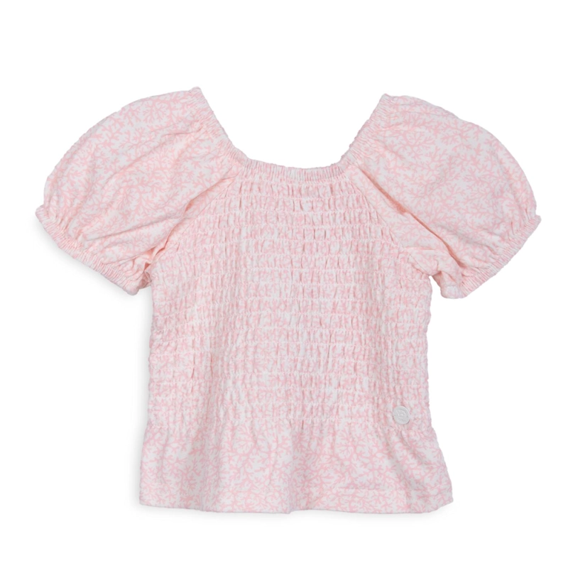 POLERA BEBE  NIÑA MANGA CORTA PANAL ROSADO PILLIN - 1