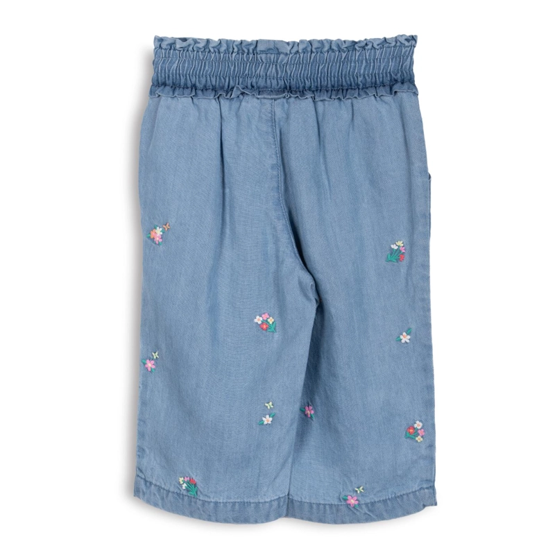 JEANS BEBE  NIÑA RECTO CINTURA ELASTICADA FLORAL DENIM PILLIN - 2