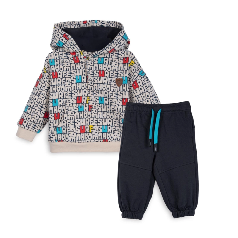 BUZO BEBE  NIÑO CON CAPUCHA FULL ESTAMPADO ARENA PILLIN - 1