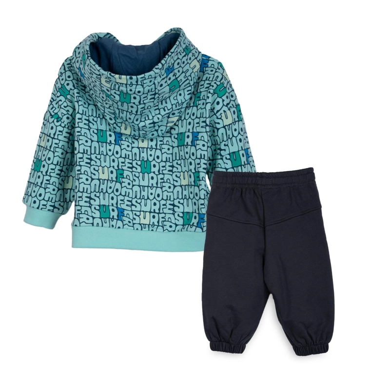 BUZO BEBE  NIÑO ON CAPUCHA FULL ESTAMPADO AZUL PILLIN - 2