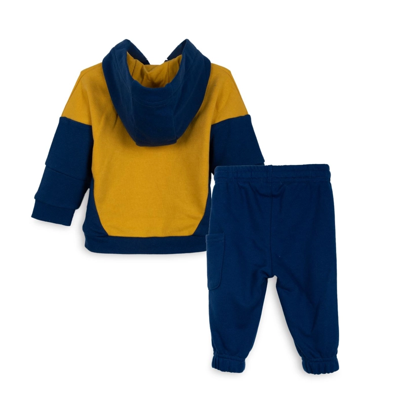 BUZO BEBE  NIÑO CON CAPUCHA AZUL PILLIN - 2