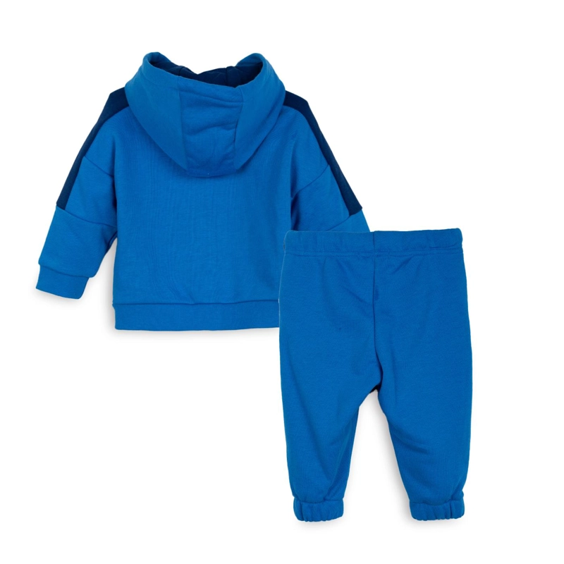 BUZO BEBE  NIÑO CON CIERRE Y CAPUCHA ESTAMPADO SKATER AZULINO PILLIN - 2