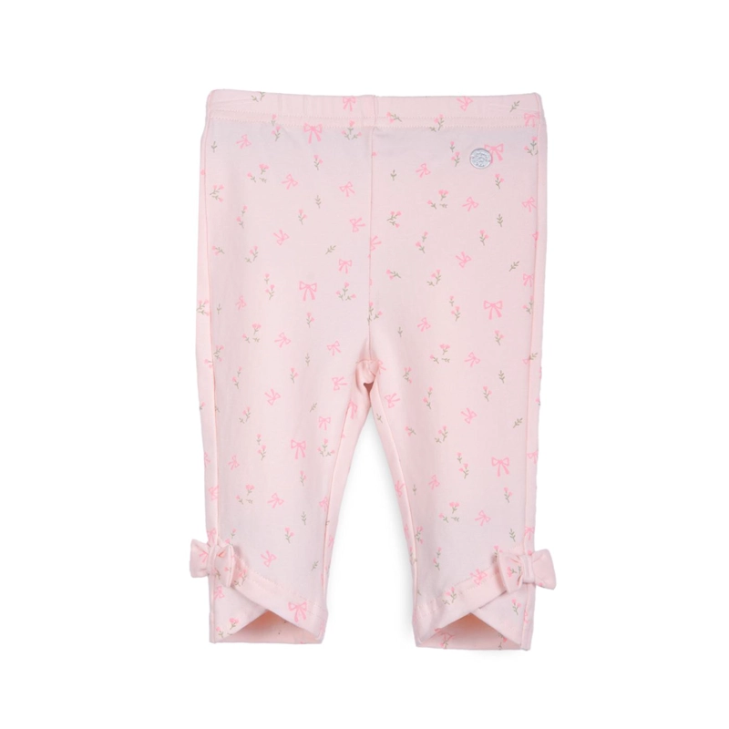 CALZA BEBE  NIÑA ELASTICADO ESTAMPADO FLORAL ROSADO PILLIN - 1