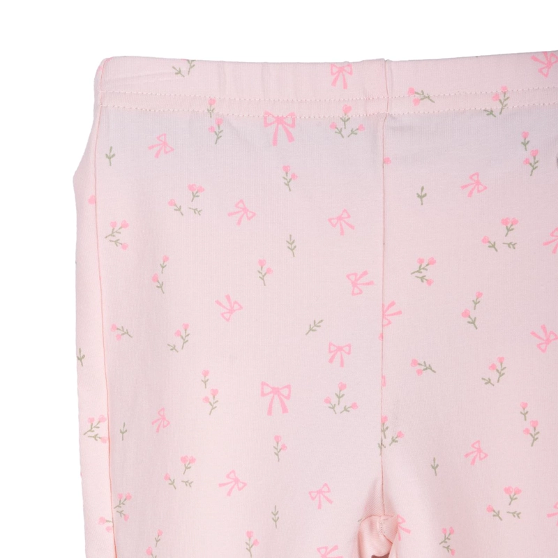 CALZA BEBE  NIÑA ELASTICADO ESTAMPADO FLORAL ROSADO PILLIN - 3