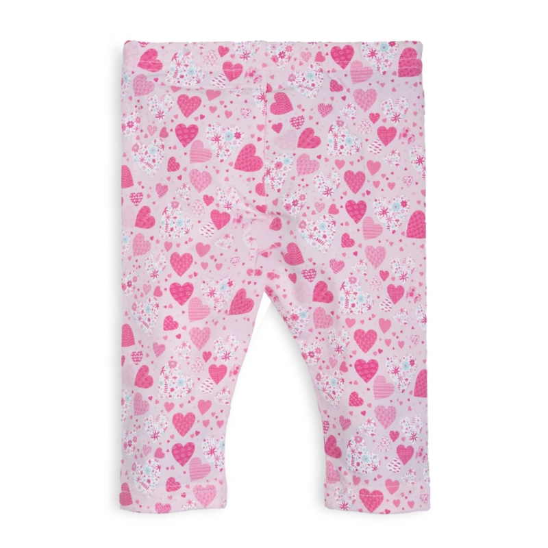 CALZA BEBE  NIÑA ESTAMPADO CORAZONES ROSADO PILLIN - 2