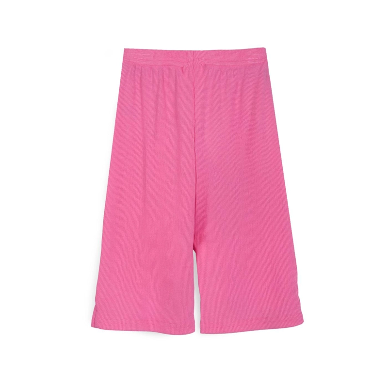 CALZA BEBE  NIÑA LISA PIERNA ANCHA FUCSIA PILLIN - 2