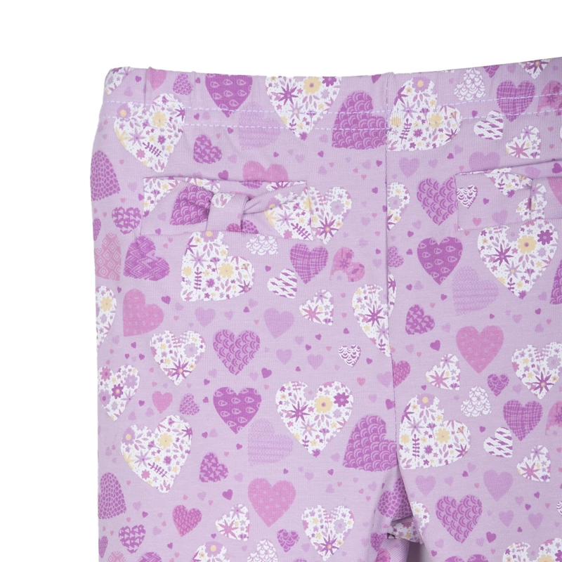 CALZA BEBE  NIÑA ESTAMPADO CORAZONES LILA PILLIN - 3