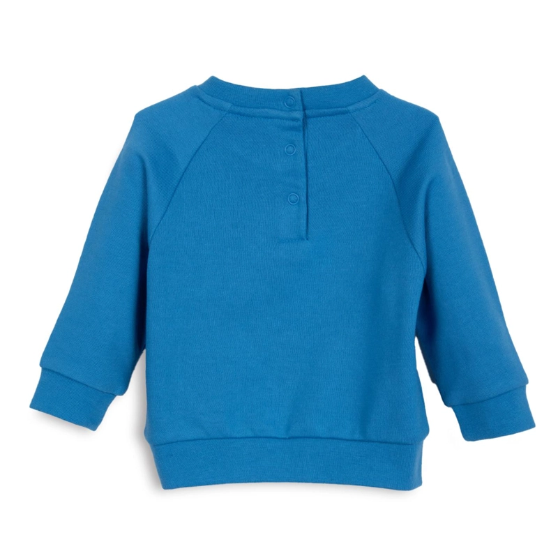 POLERON BEBE  NIÑO CUELLO REDONDO ESTAMPADO COCODRILO AZUL PILLIN - 2