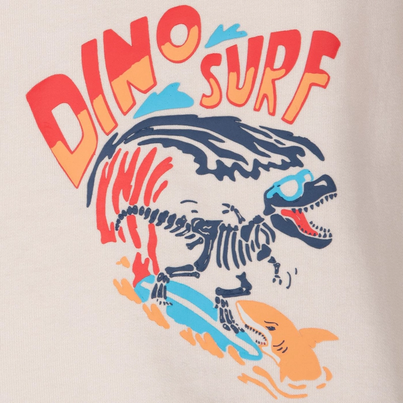 POLERON BEBE  NIÑO BROCHES ESTAMPADO DINOSAURIO ARENA PILLIN - 5