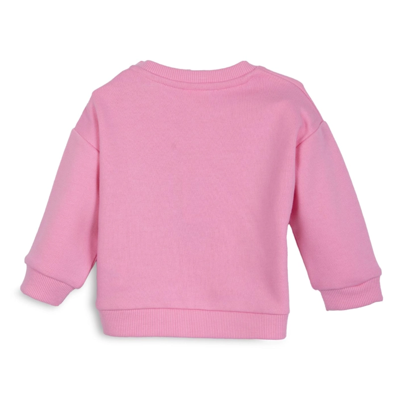 POLERON BEBE  NIÑA CUELLO REDONDO ESTAMPADO MARIPOSA ROSADO PILLIN - 2