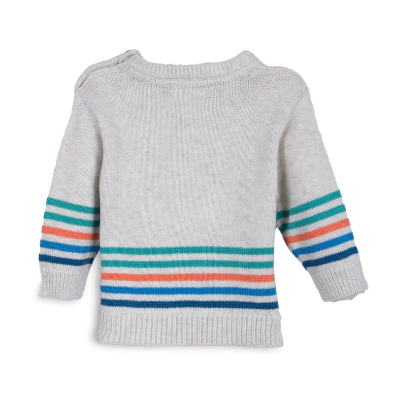 CHALECO BEBE  NIÑO CUELLO REDONDO PERRITO MELANGE PILLIN - 2