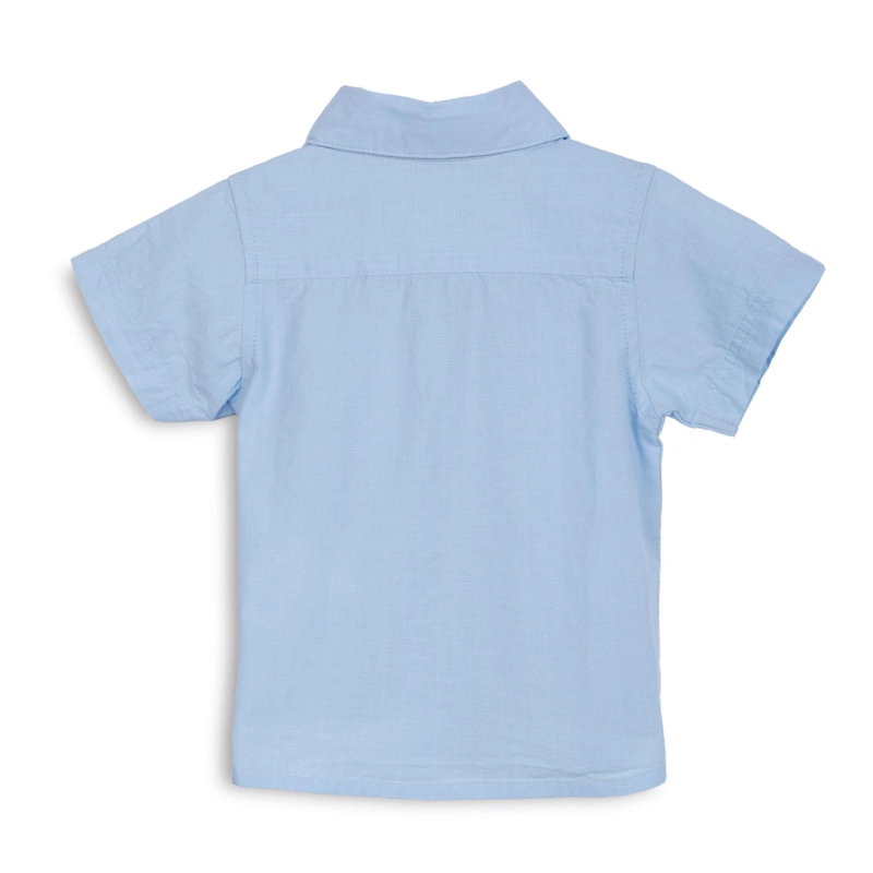 CAMISA BEBE  NIÑO MANGA CORTA LISA CELESTE PILLIN - 2