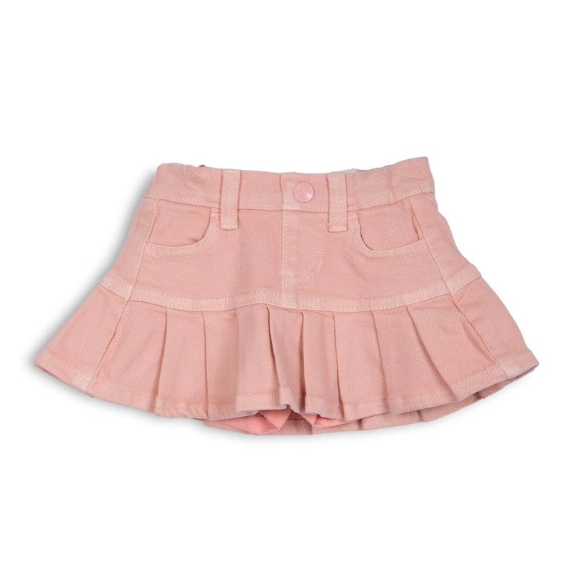 SHORT FALDA BEBE  NIÑA DENIM BOLSILLOS CORAL PILLIN - 1