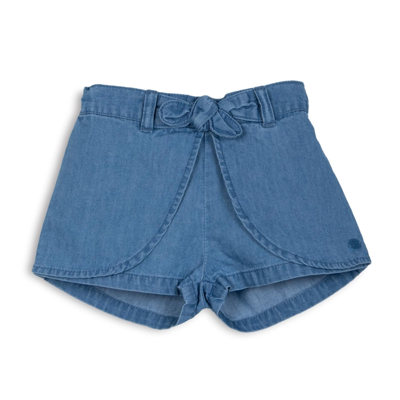 SHORT FALDA BEBE  NIÑA CINTURA AJUSTABLE AZUL PILLIN - 1