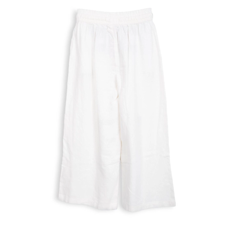 PANTALON NIÑA LINO CINTURA ELASTICADA BLANCO PILLIN - 2