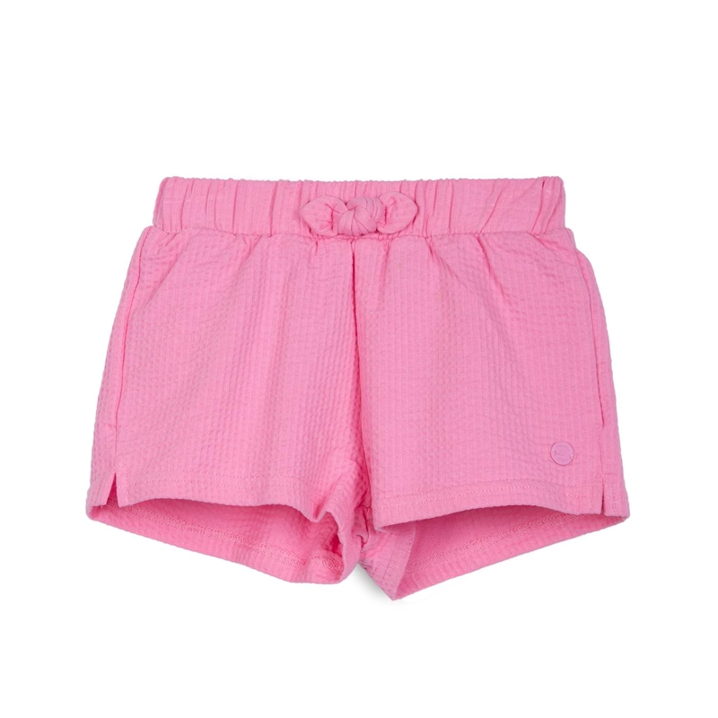 SHORT BEBE  NIÑA LISO CINTURA ELASTICADA FUCSIA PILLIN - 1