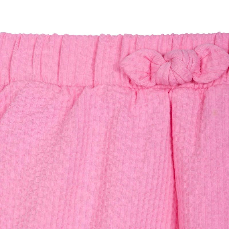 SHORT BEBE  NIÑA LISO CINTURA ELASTICADA FUCSIA PILLIN - 3