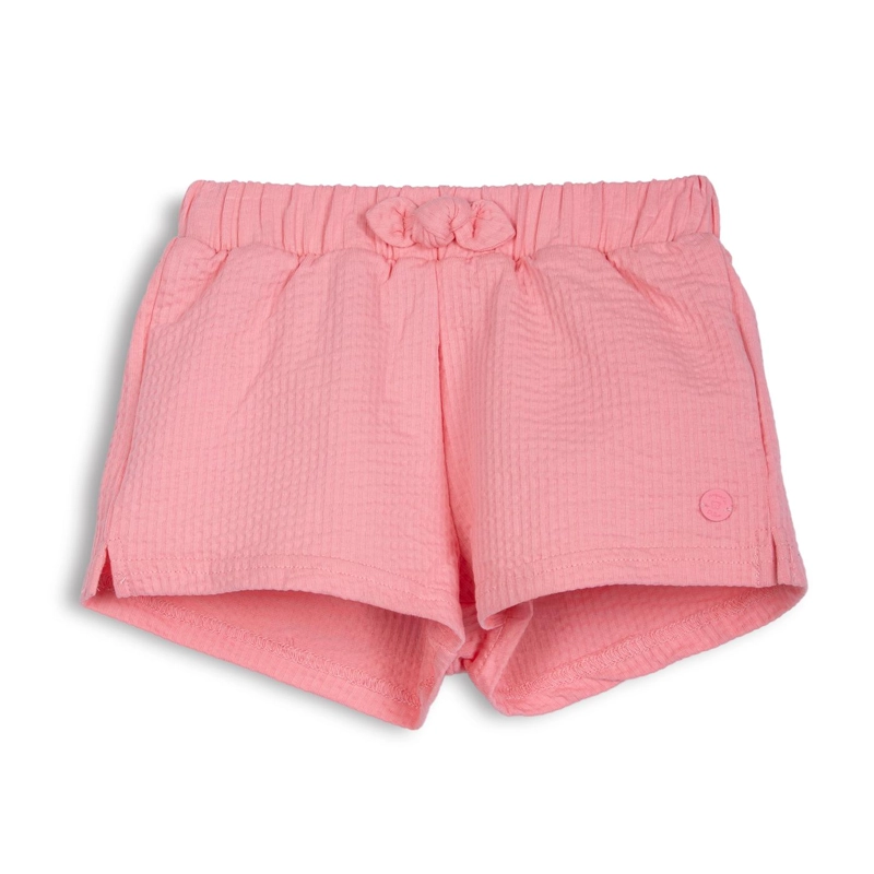 SHORT BEBE  NIÑA LISO CINTURA ELASTICADA MELON PILLIN - 1
