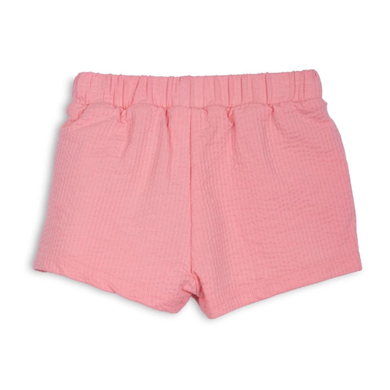 SHORT BEBE  NIÑA LISO CINTURA ELASTICADA MELON PILLIN - 2