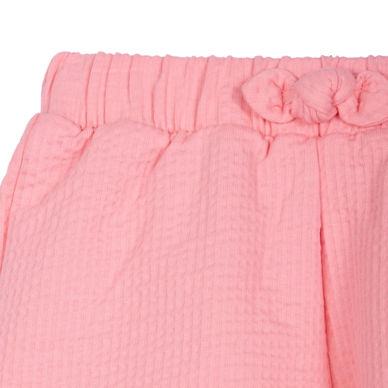SHORT BEBE  NIÑA LISO CINTURA ELASTICADA MELON PILLIN - 3