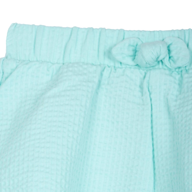 SHORT BEBE  NIÑA LISO CINTURA ELASTICADA AQUA PILLIN - 3