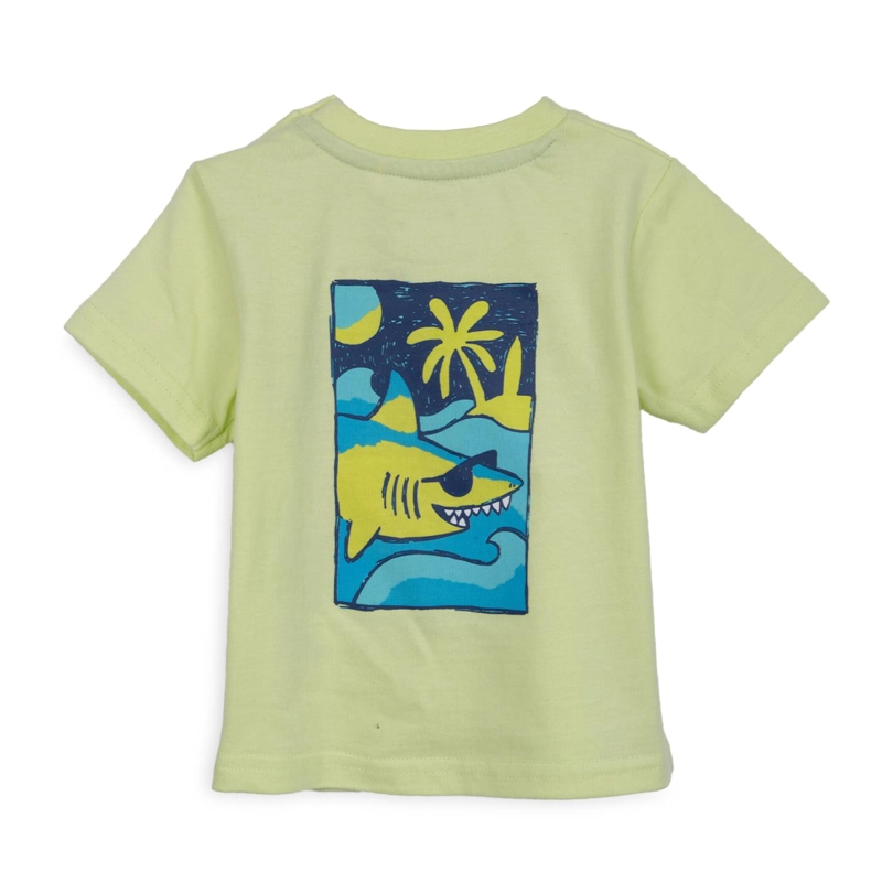 POLERA BEBE NIÑO MANGA CORTA ESTAMPADO PLAYERO AMARILLO PILLIN - 2