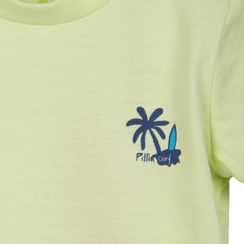 POLERA BEBE NIÑO MANGA CORTA ESTAMPADO PLAYERO AMARILLO PILLIN - 3