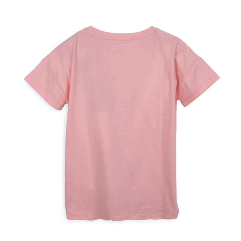 POLERA NIÑA MANGA CORTA ESTAMPADO PIÑA SALMON PILLIN - 2