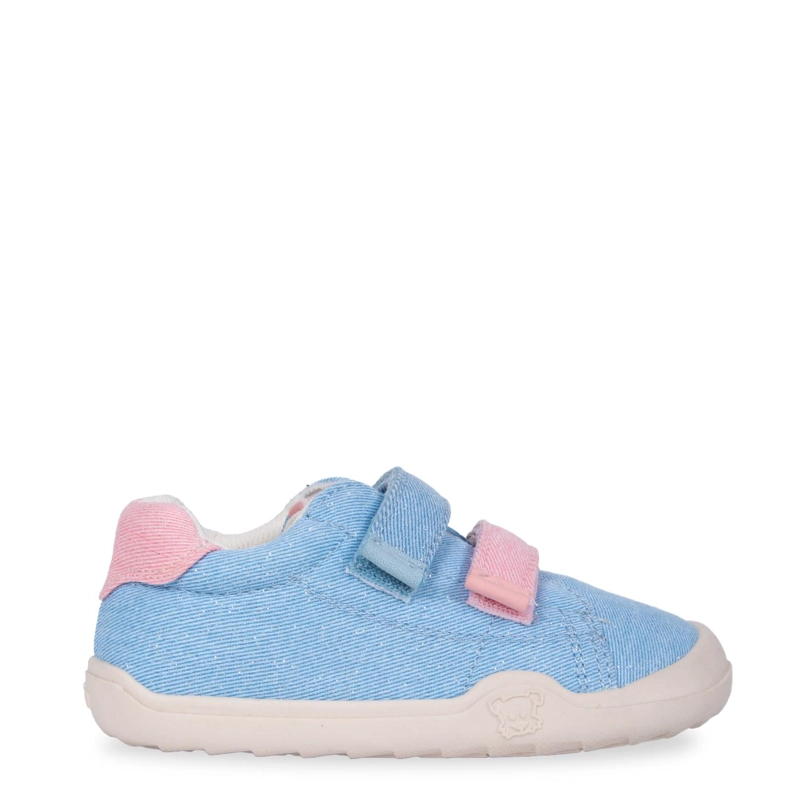 ZAPATILLA BEBE NIÑA ERGO DE LONA CELESTE PILLIN - 2