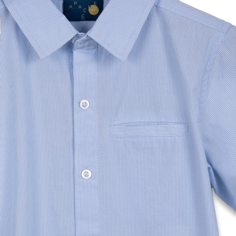 CAMISA NIÑO MANGA CORTA CELESTE PILLIN - 3