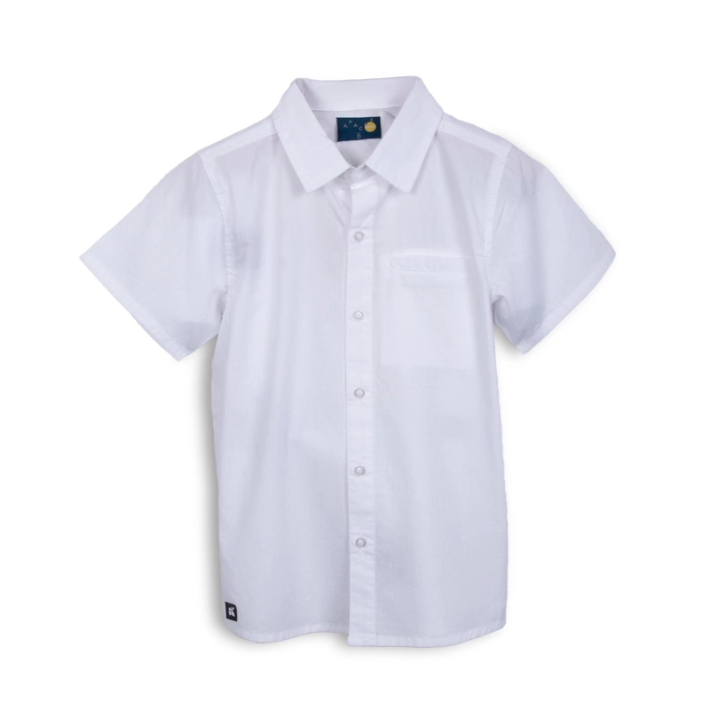CAMISA NIÑO MANGA CORTA BLANCO PILLIN - 1