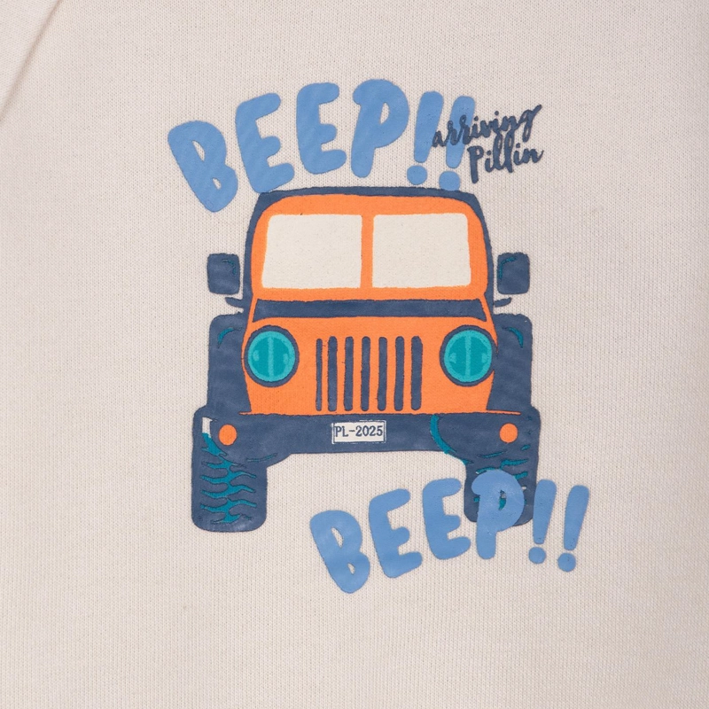 POLERON BEBE NIÑO CUELLO REDONDO ESTAMPADO JEEP ARENA PILLIN - 3