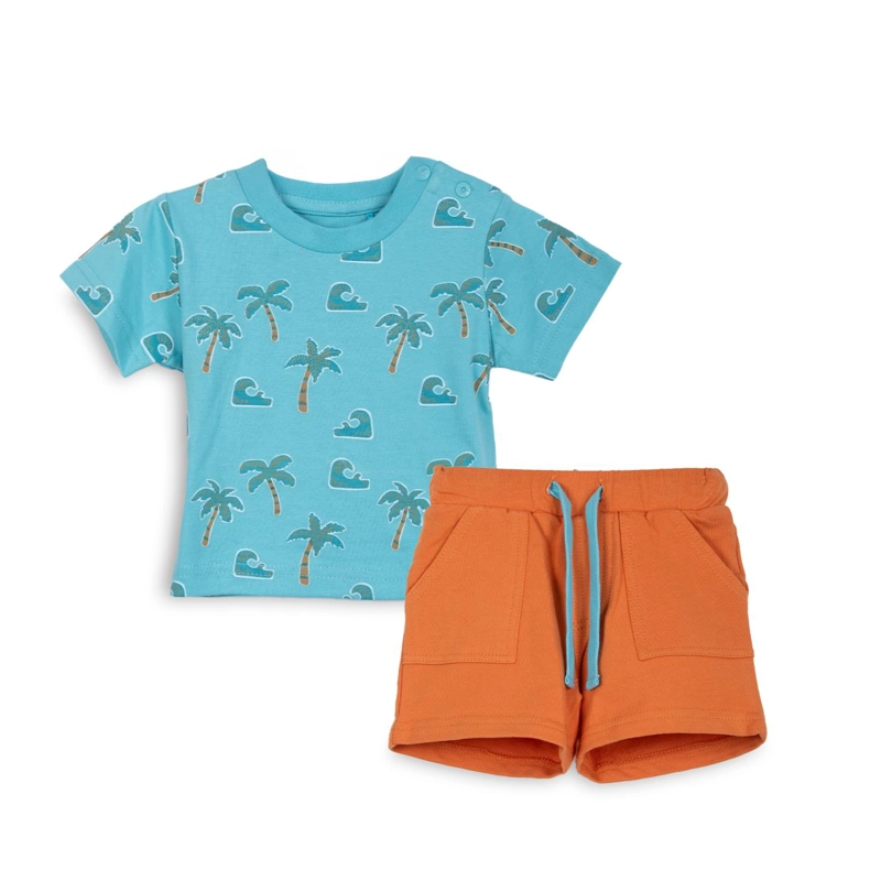 CONJUNTO BEBE NIÑO BOTONES TROPICAL CALIPSO PILLIN - 1