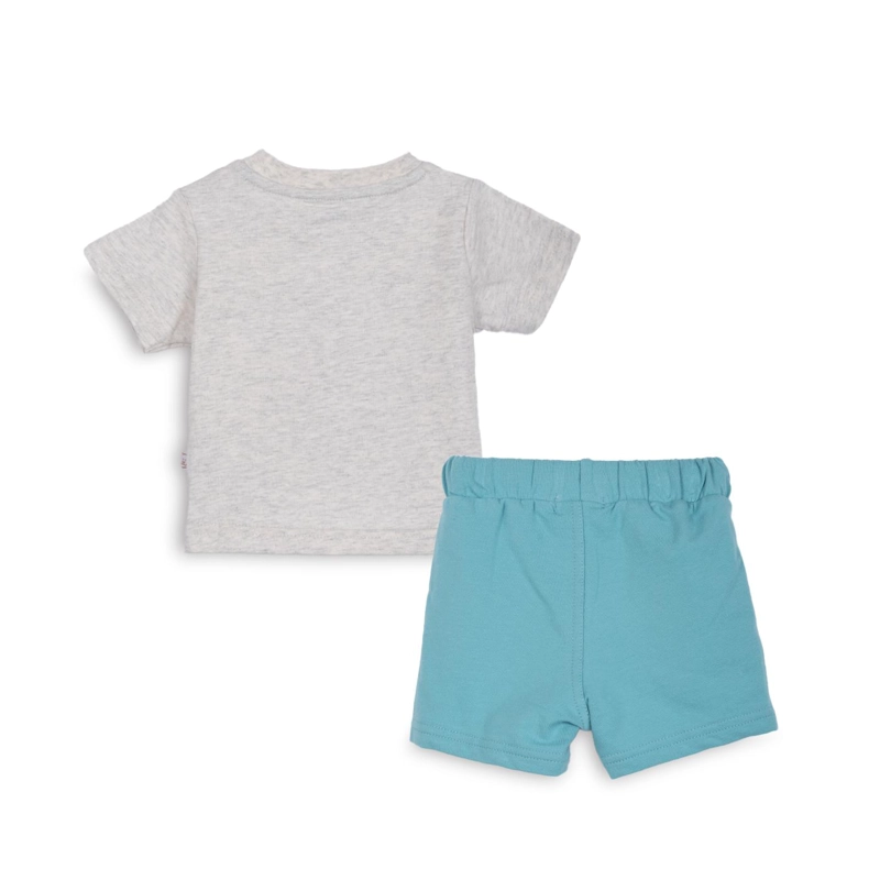 CONJUNTO FRANELA BEBE NIÑO ESTAMPADO MELANGE PILLIN - 2