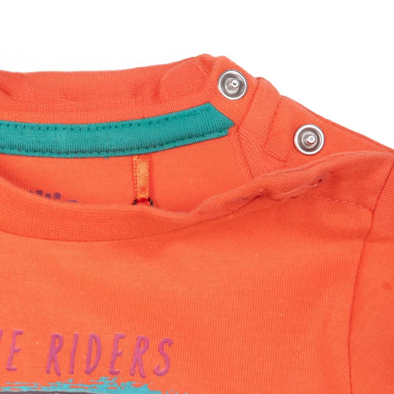 CONJUNTO FRANELA BEBE NIÑO ESTAMPADO NARANJO PILLIN - 5