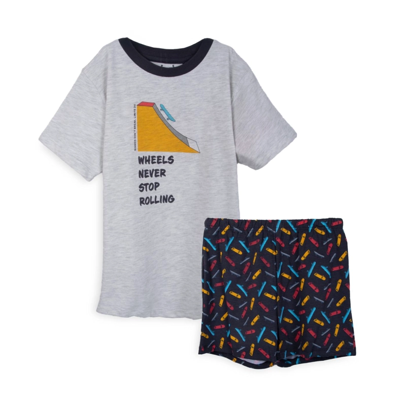 PIJAMA NIÑO MANGA CORTA MELANGE PILLIN - 1